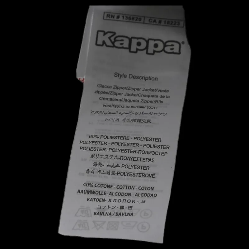 Sale Kappa Omini Sweat Jacket Black Svart