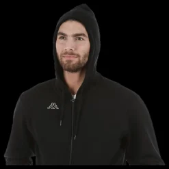 Kappa Omni FZ Sweathood Black Svart Hot