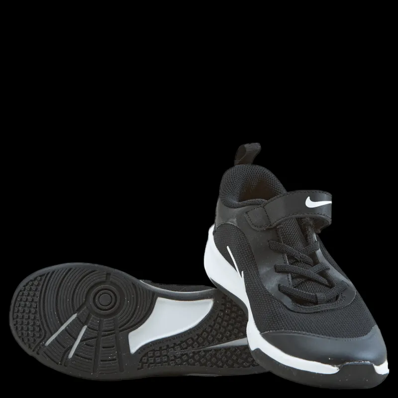 Nike Omni Multi-Court Little Kids' Shoes BLACK/WHITE Svart och Vit