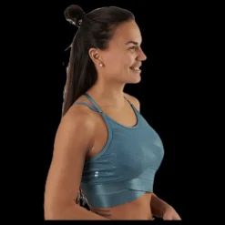 New Only Play Onay Aop Sports Bra Blue Blå