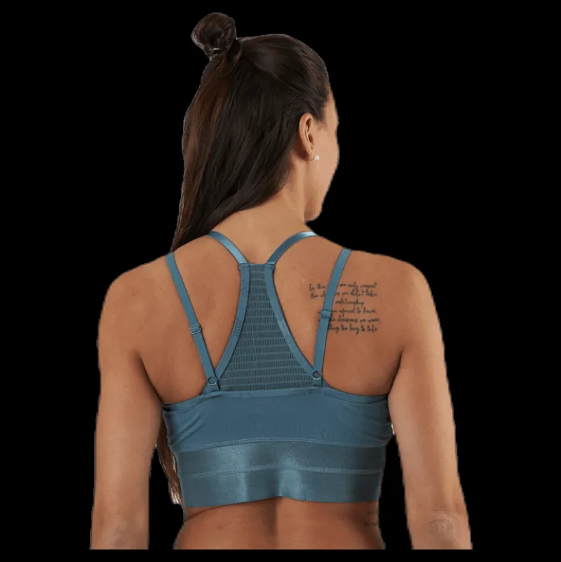 New Only Play Onay Aop Sports Bra Blue Blå