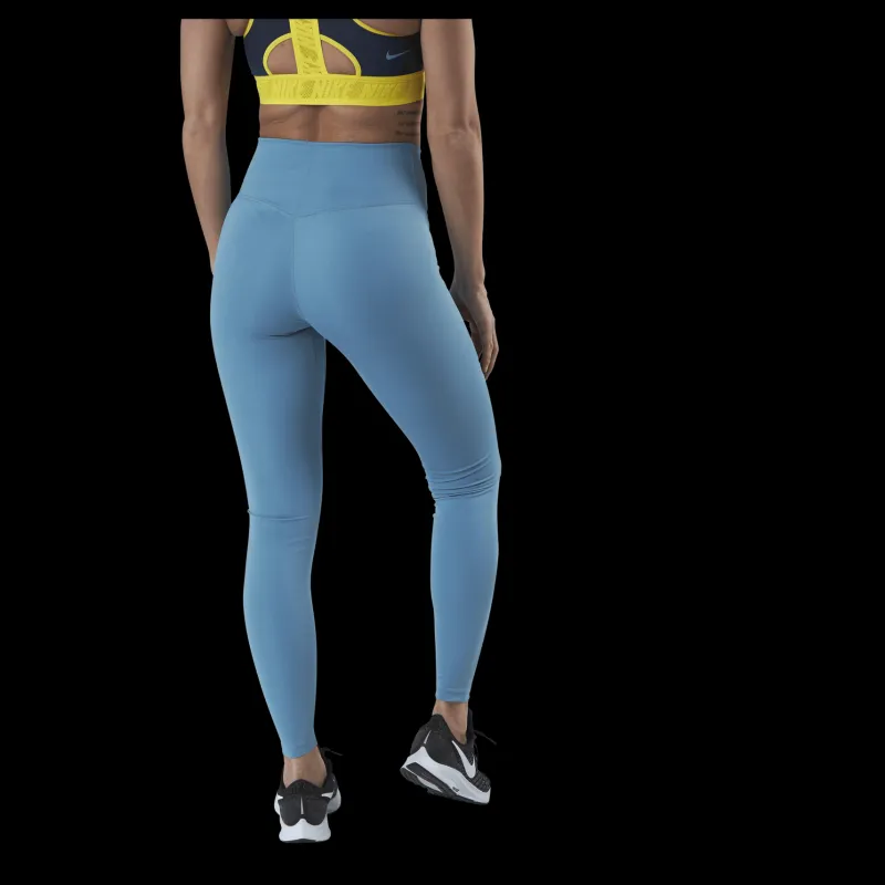 Online Nike One Mid Rise Tight 2.0 White Blå
