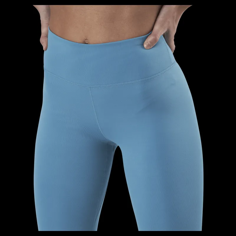 Online Nike One Mid Rise Tight 2.0 White Blå