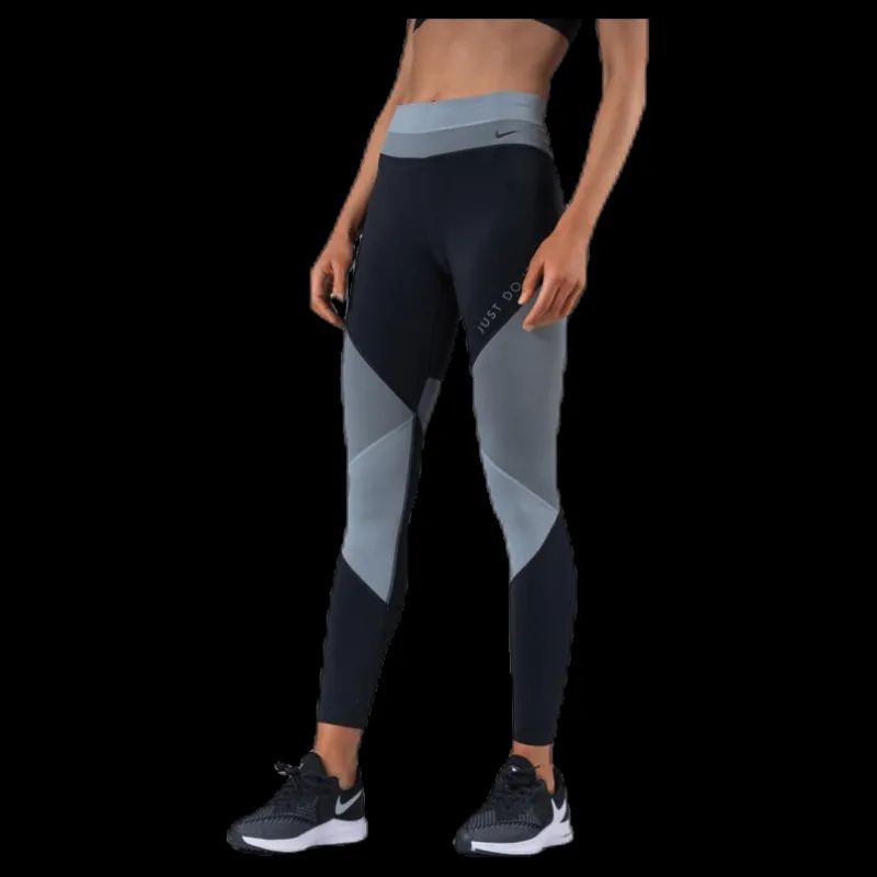 Nike One Tight 7/8 Colorblock Black/Grey Flerfärgad Sale