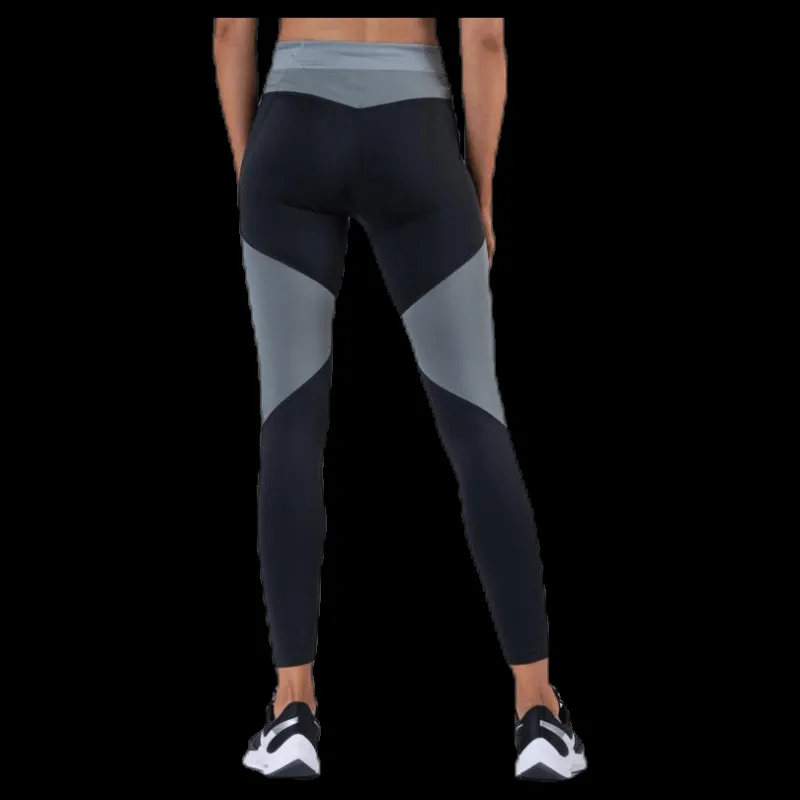 Nike One Tight 7/8 Colorblock Black/Grey Flerfärgad Sale