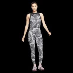 Nike One Tight 7/8 Psychadelic Palm Black/Grey Flerfärgad New