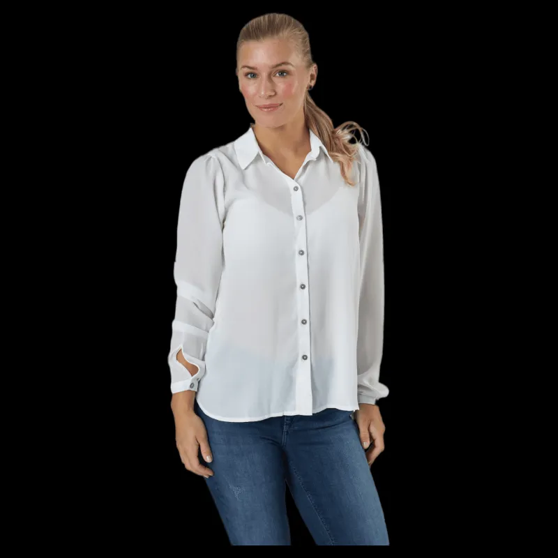 Only Onlcloudy Ls Shirt Wvn Cloud Dancer Vit Discount