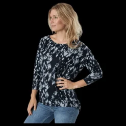 Only Onlelcos 4/5 Aop Top Jrs Noos Black W/graphic Paint 15 Flerfärgad Online