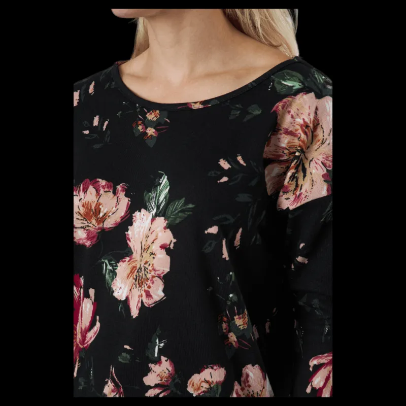 Only Onlelcos 4/5 Aop Top Jrs Noos Black W/jasmin Flower 15 Svart Online