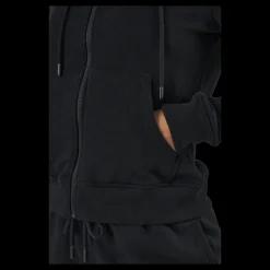 Only Onlfeel Life L/s Zip Hood Swt Black Svart Outlet