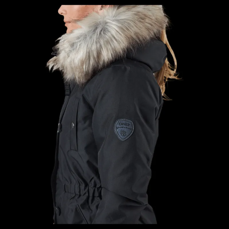 Online Only Onliris Fur Winter Parka Cc Ot Black Svart