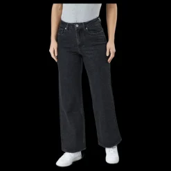 Only Onljuicy Hw Wide Leg Rea244 No Black Denim Svart Online