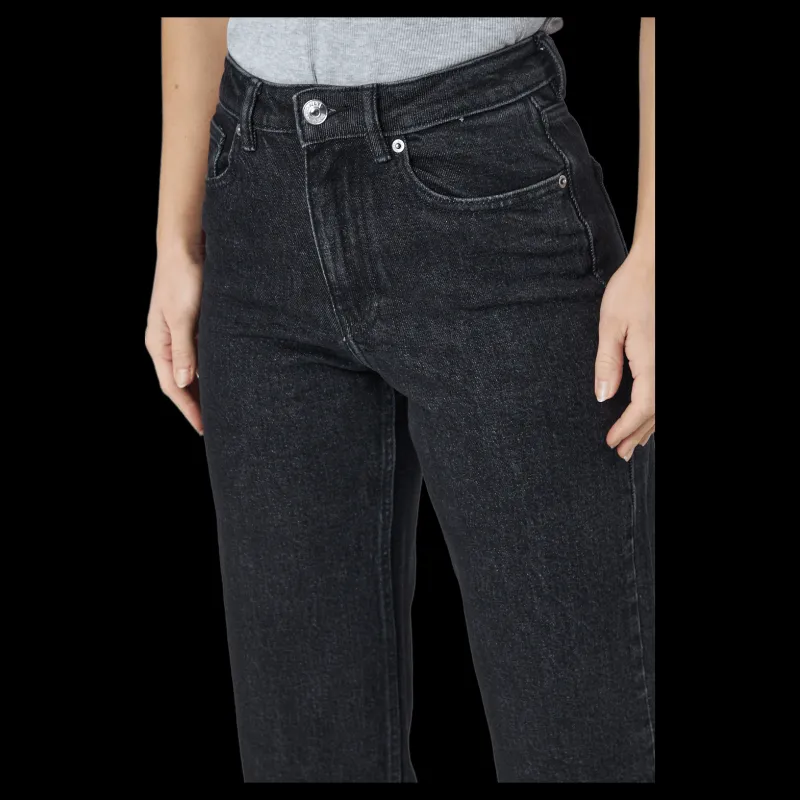 Only Onljuicy Hw Wide Leg Rea244 No Black Denim Svart Online