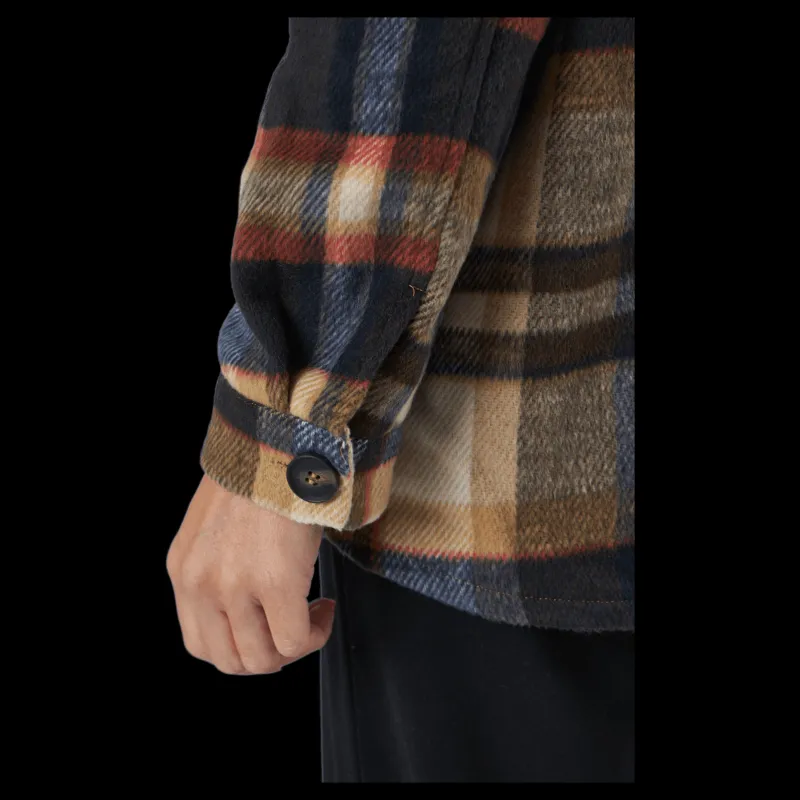 Discount Only Onlmaci L/s Check Shacket Pnt Humus Flerfärgad
