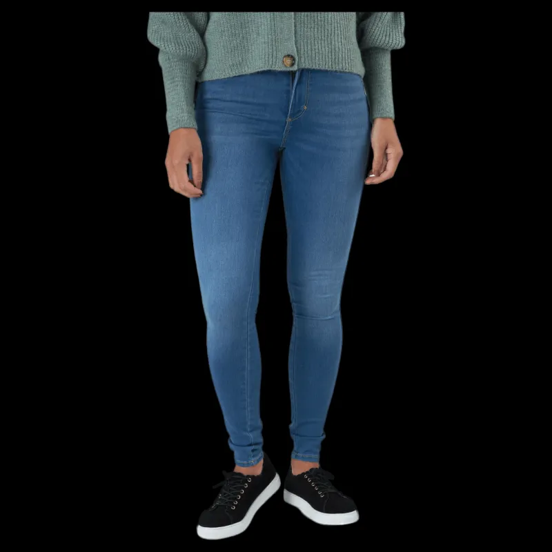 New Only Onlroyal Life Hw Sk Dnm Bj369 Light Medium Blue Denim Blå