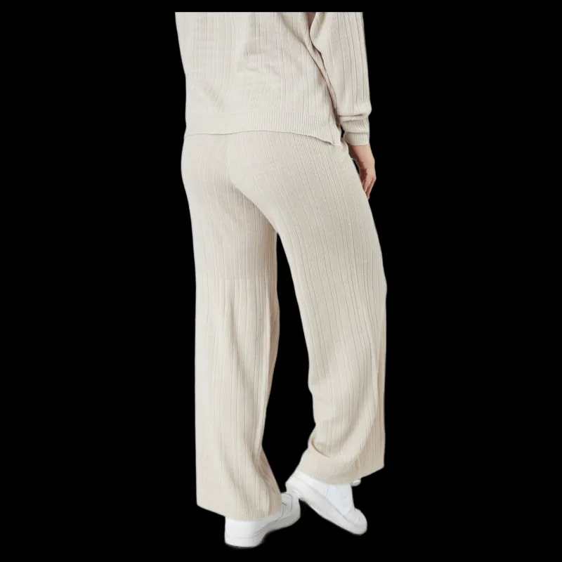 Only Onlshelly Pants Knt Moonbeam Vit