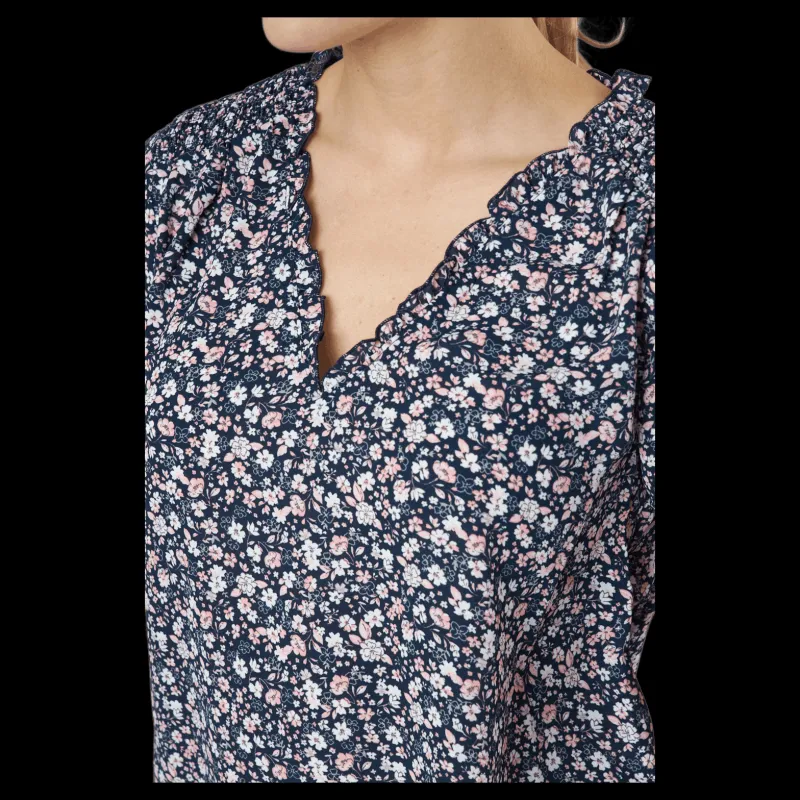 Clearance Only Onlsonja Life S/s V-neck Top N Night Sky Flerfärgad