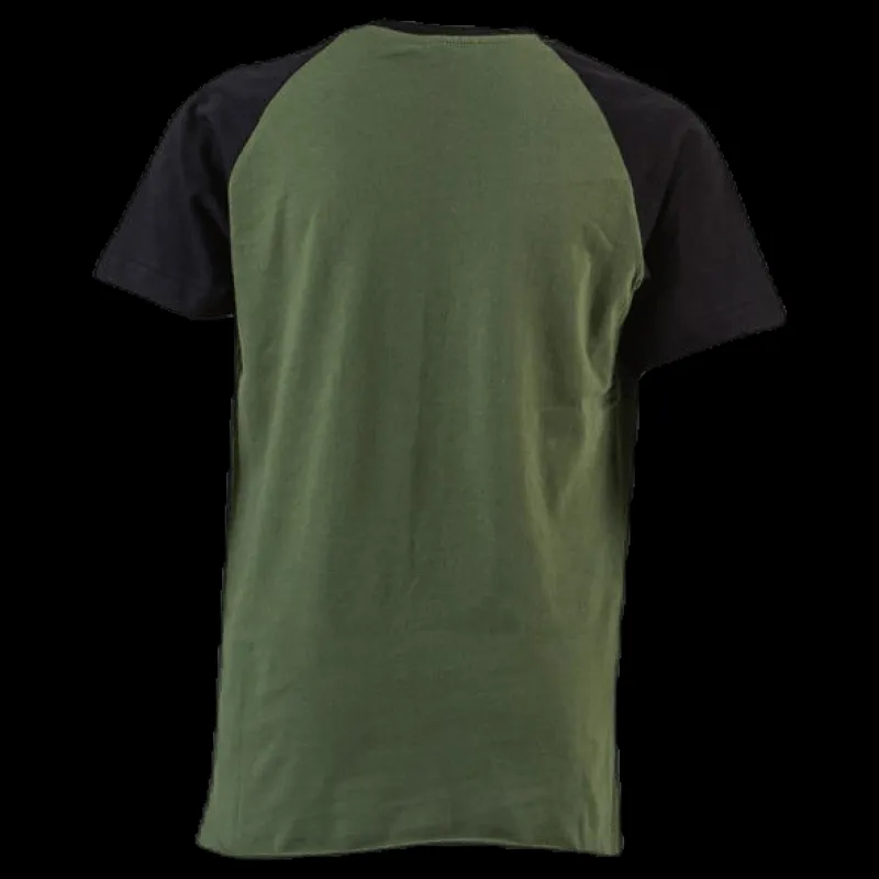 ColourWear Organic Rag Tee Youth Black/Green Svart och Grön