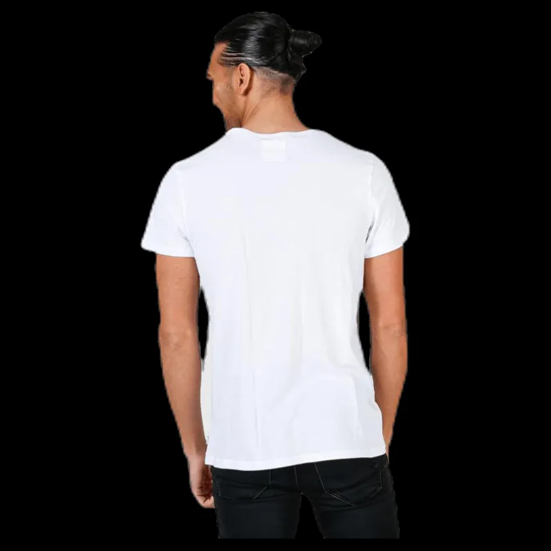 Online Resteröds Original R-Neck Tee No 3 White Vit
