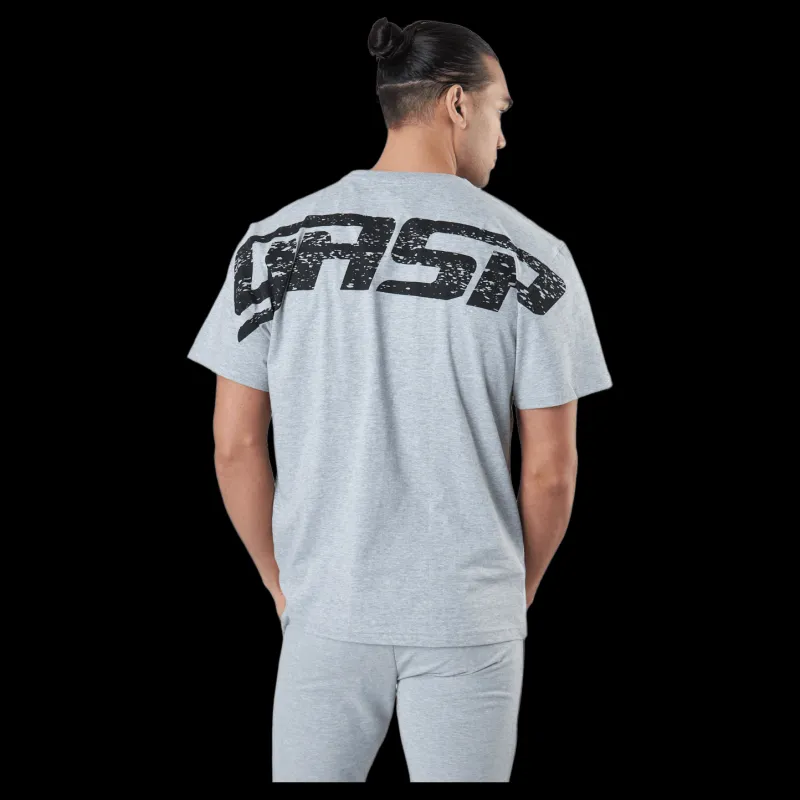 Discount GASP Original Tee Light Grey Melange Grå