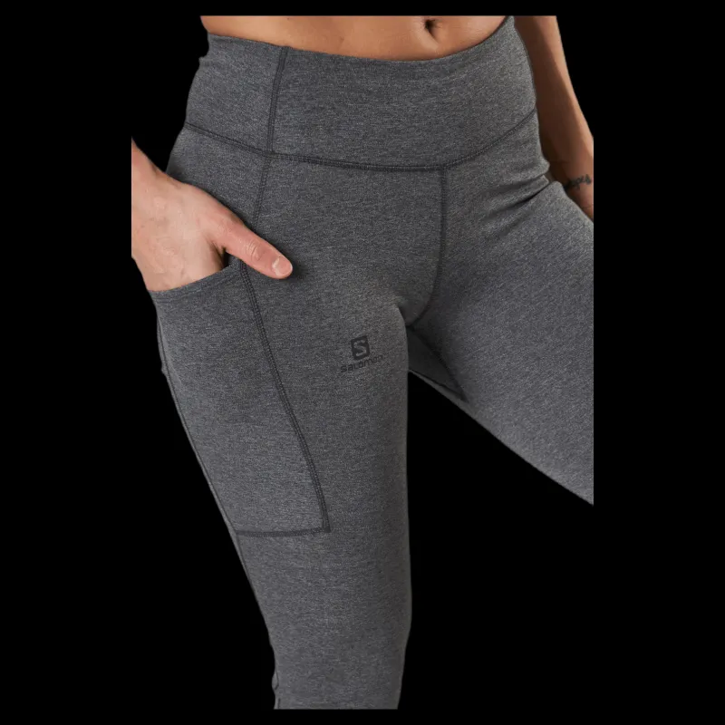 Salomon Outline Tights Black/Grey Svart och Grå