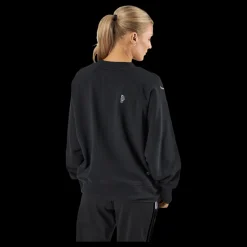 Sale adidas Oversized Crewneck Sweatshirt with Healing Crystal-Inspired Graphics Black Svart