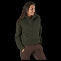 Clearance Casall Oversized Zip Hood Forest Green Grön