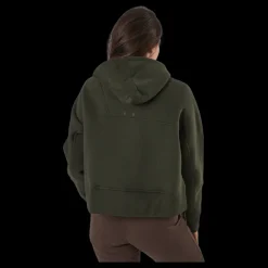 Clearance Casall Oversized Zip Hood Forest Green Grön
