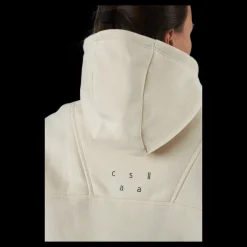 Casall Oversized Zip Hood Light Sand Beige Discount