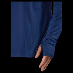 New adidas Own the Run 1/2 Zip Long-Sleeve Top Dark Blue Blå