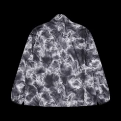 New adidas Own the Run Allover Print Hooded Running Windbreaker White Flerfärgad