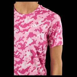 Clearance adidas Own the Run Camo Running T-Shirt Clear Pink Rosa