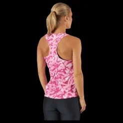 Clearance adidas Own the Run Camo Running Tank Top Clear Pink Rosa