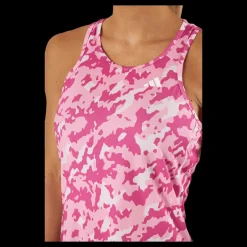 Clearance adidas Own the Run Camo Running Tank Top Clear Pink Rosa
