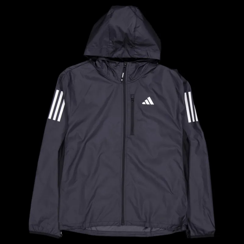 adidas Own the Run Jacket Black Blå New