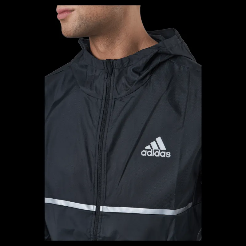 Clearance adidas Own The Run Jkt Black/reflective Silver Svart