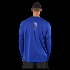 New adidas Own the Run Long-Sleeve Top Lucblu Blå