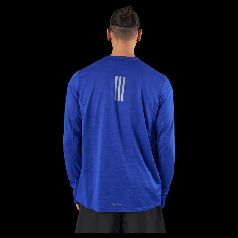 New adidas Own the Run Long-Sleeve Top Lucblu Blå