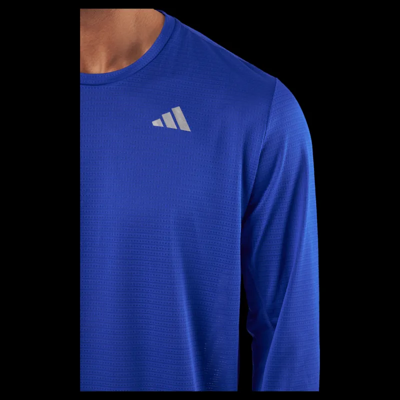 New adidas Own the Run Long-Sleeve Top Lucblu Blå