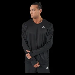 Sale adidas Own the Run Long-Sleeve Top Black Svart