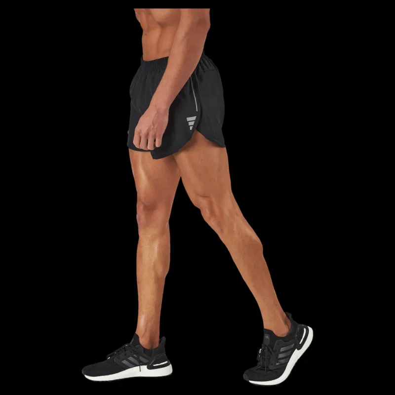 Best adidas Own the Run Split Shorts Black Svart