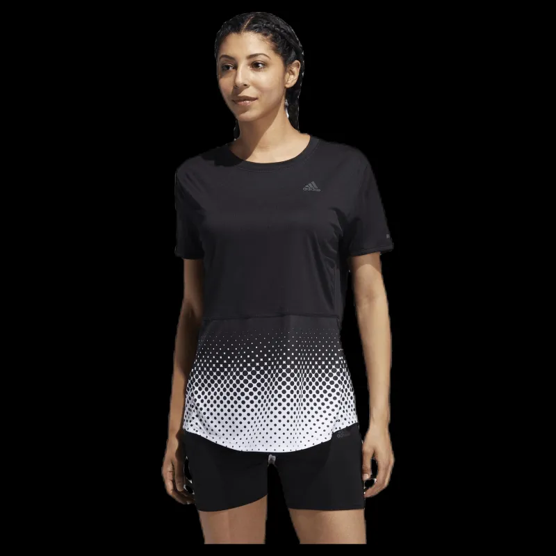 adidas Own The Run Tee Black Svart Clearance