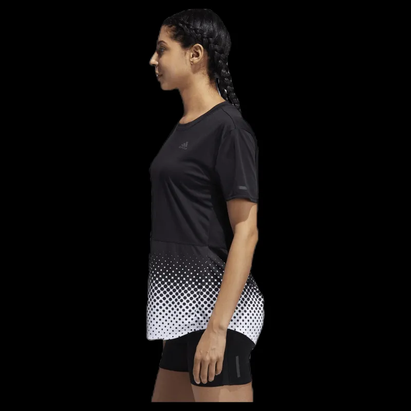 adidas Own The Run Tee Black Svart Clearance