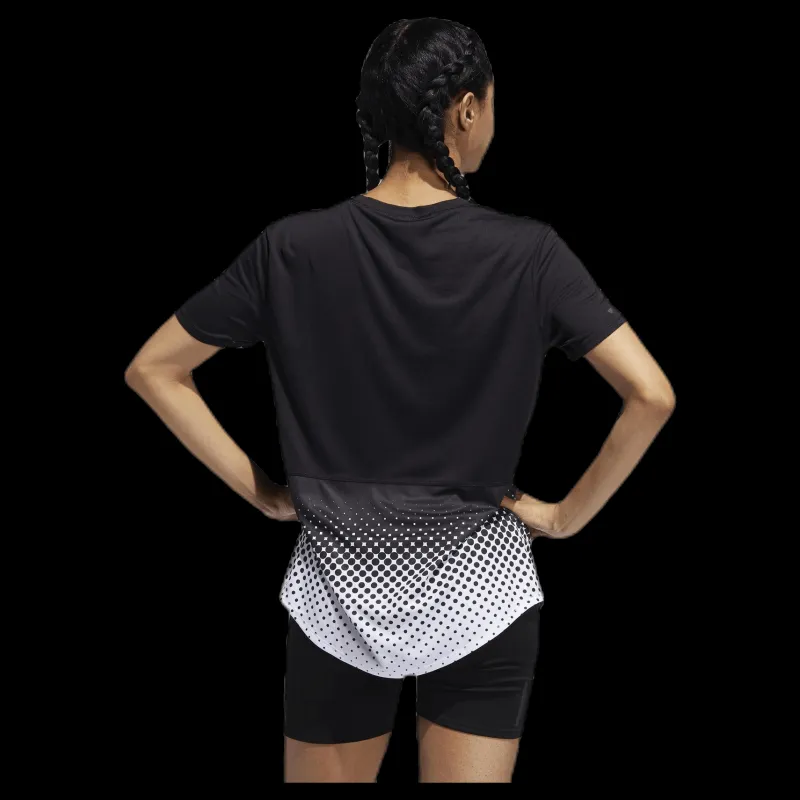 adidas Own The Run Tee Black Svart Clearance