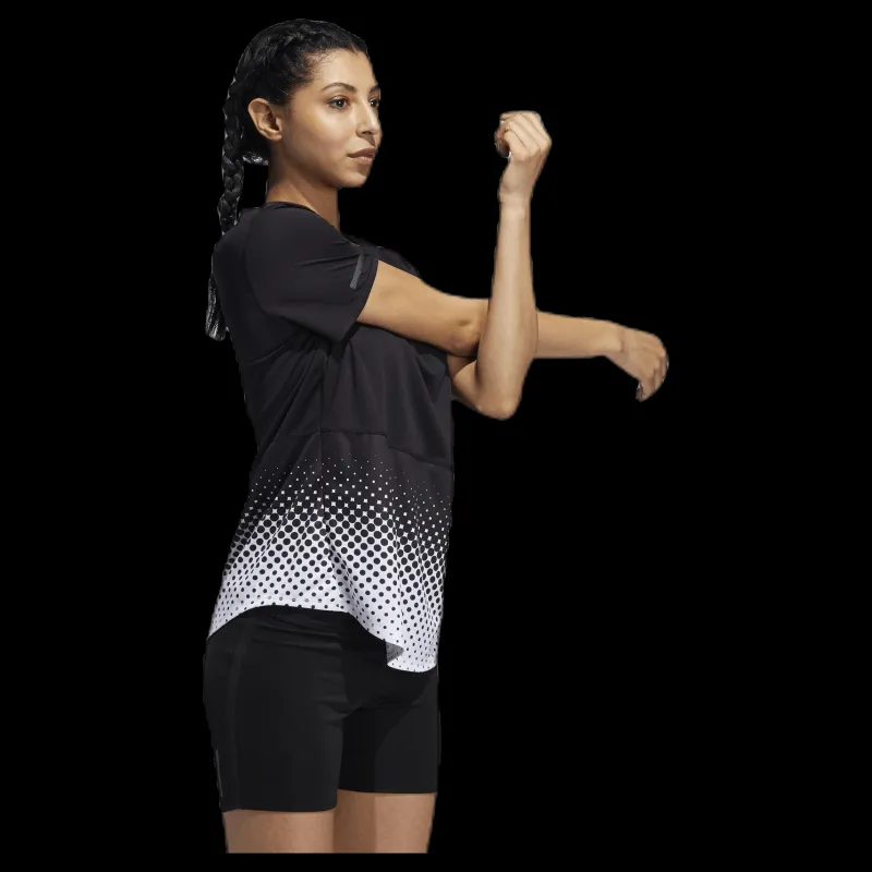 adidas Own The Run Tee Black Svart Clearance