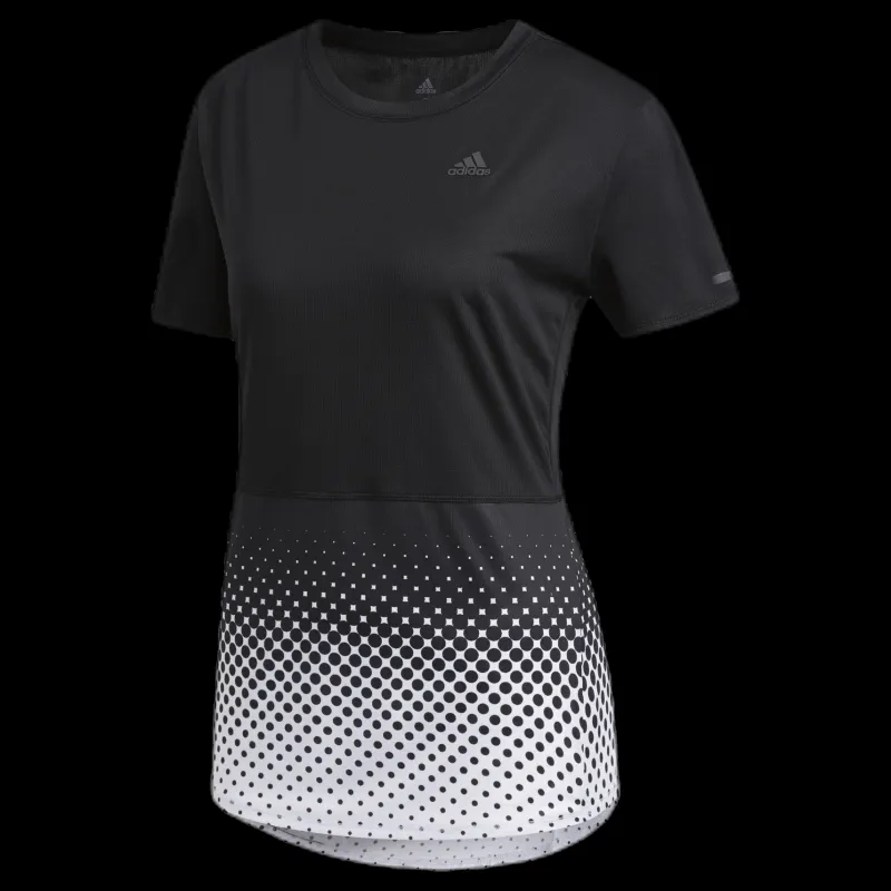 adidas Own The Run Tee Black Svart Clearance