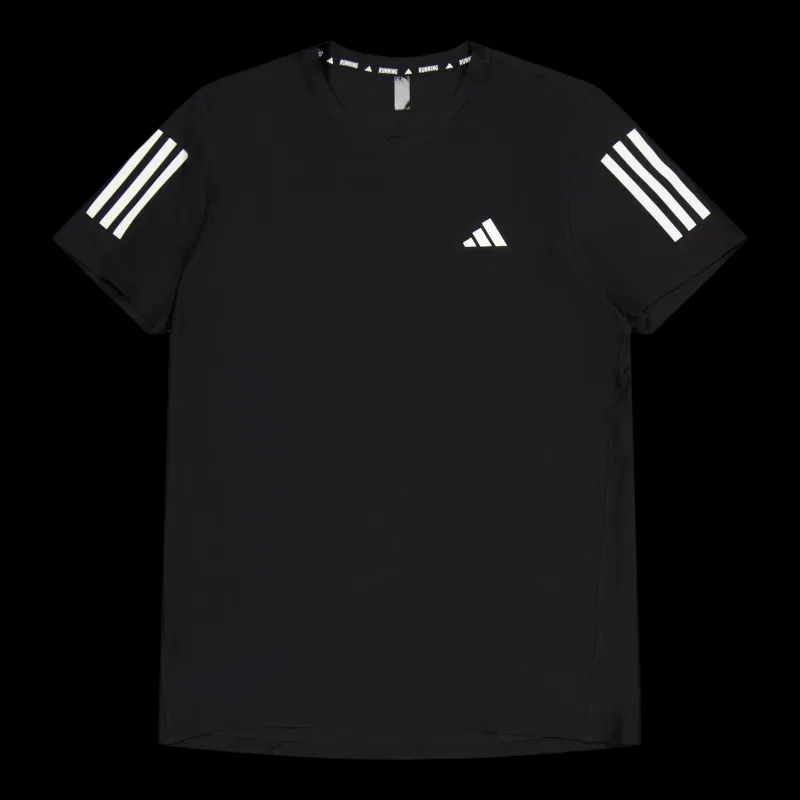 Discount adidas Own the Run T-Shirt Black Svart