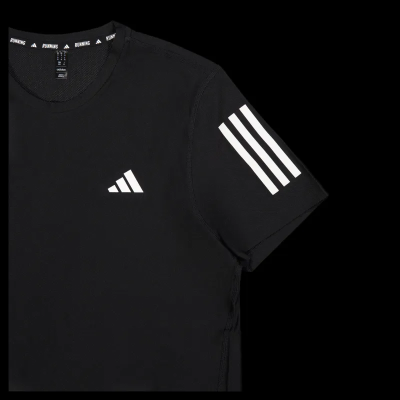 Discount adidas Own the Run T-Shirt Black Svart
