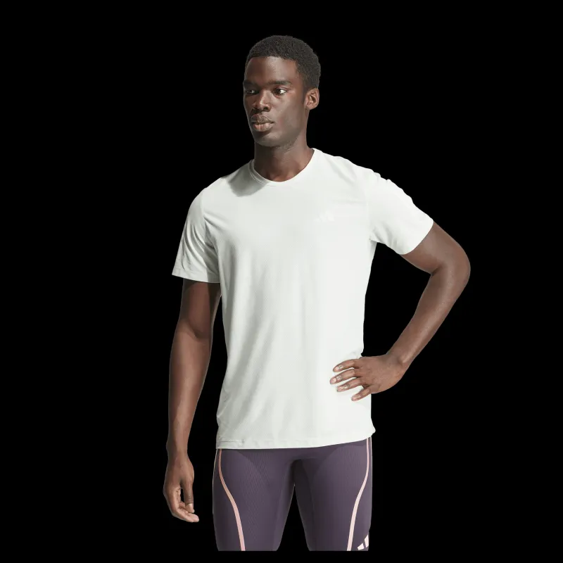 Clearance adidas Own the Run T-Shirt Linen Green Vit