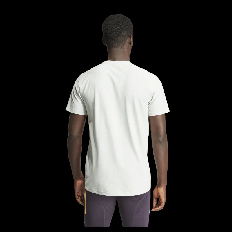 Clearance adidas Own the Run T-Shirt Linen Green Vit